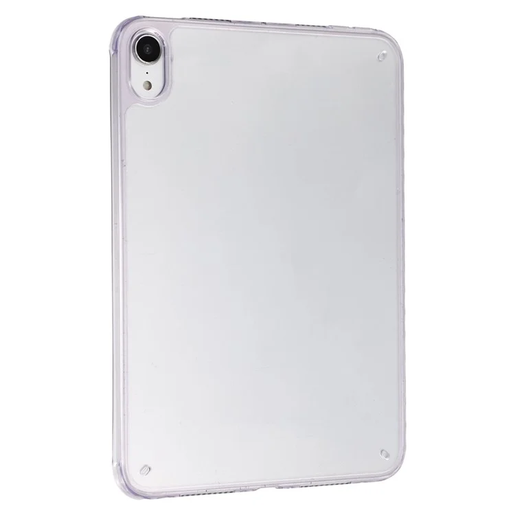 Чехол для iPad mini (2024) / (2021) с гибким TPU + акриловым корпусом, противоударный защитный чехол - Фиолетовый