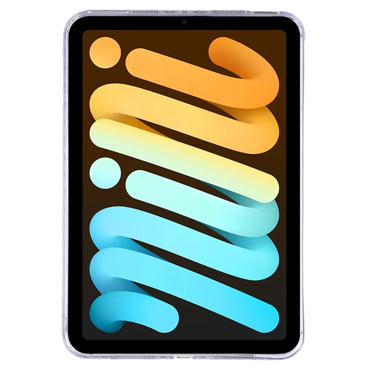 Чехол для iPad mini (2024) / (2021) с гибким TPU + акриловым корпусом, противоударный защитный чехол - Фиолетовый