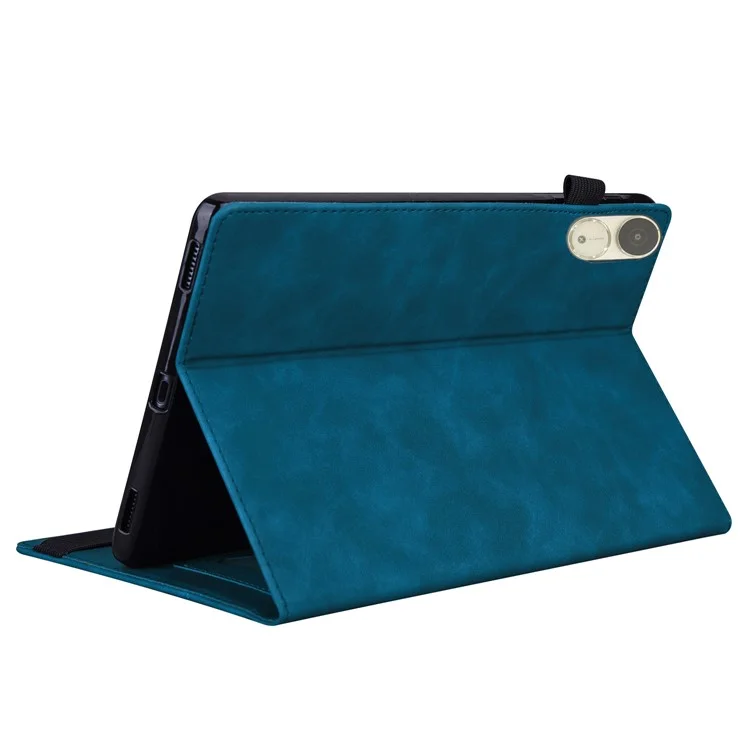 For Honor Pad V9 Case PU Leather Protective Folio Tablet Cover with Card Holder - Blue