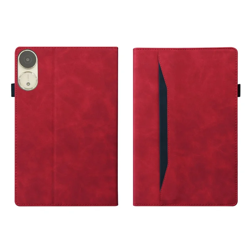 For Honor Pad V9 Case PU Leather Protective Folio Tablet Cover with Card Holder - Red