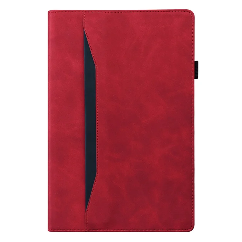 For Honor Pad V9 Case PU Leather Protective Folio Tablet Cover with Card Holder - Red