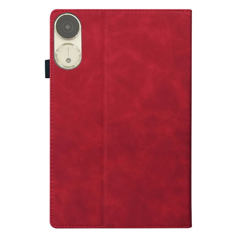 For Honor Pad V9 Case PU Leather Protective Folio Tablet Cover with Card Holder - Red