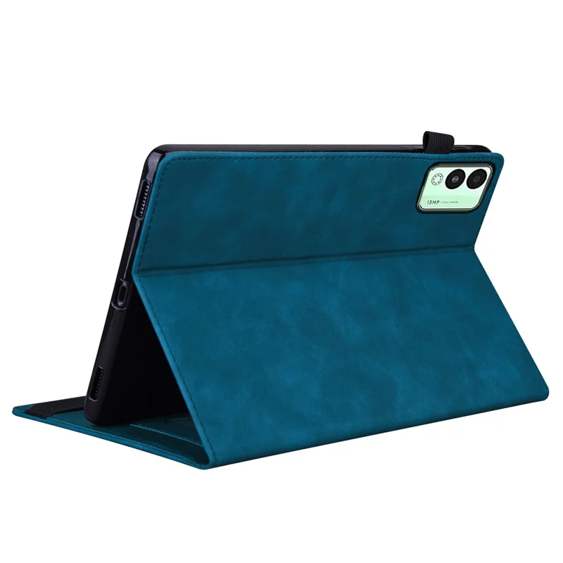 For TECNO Megapad 11 Case PU Leather Protective Folio Tablet Cover with Card Holder - Blue