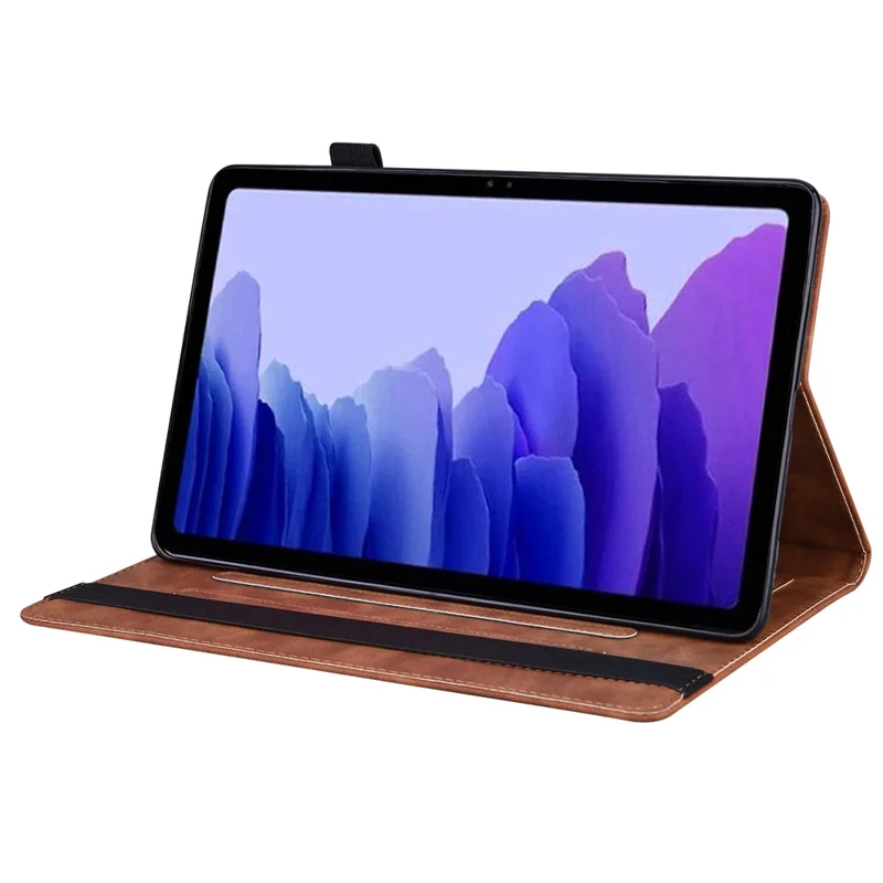 For TECNO Megapad 11 Case PU Leather Protective Folio Tablet Cover with Card Holder - Brown
