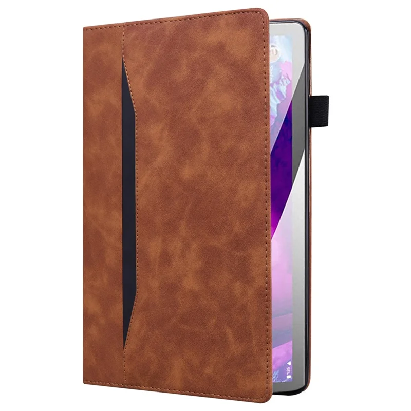 For TECNO Megapad 11 Case PU Leather Protective Folio Tablet Cover with Card Holder - Brown