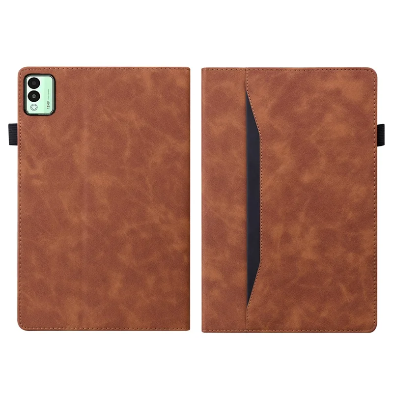 For TECNO Megapad 11 Case PU Leather Protective Folio Tablet Cover with Card Holder - Brown