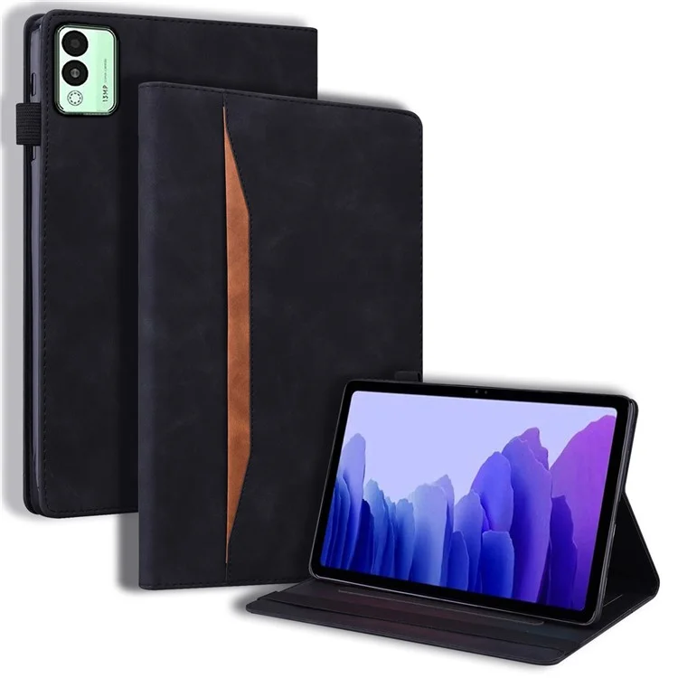 For TECNO Megapad 11 Case PU Leather Protective Folio Tablet Cover with Card Holder - Black