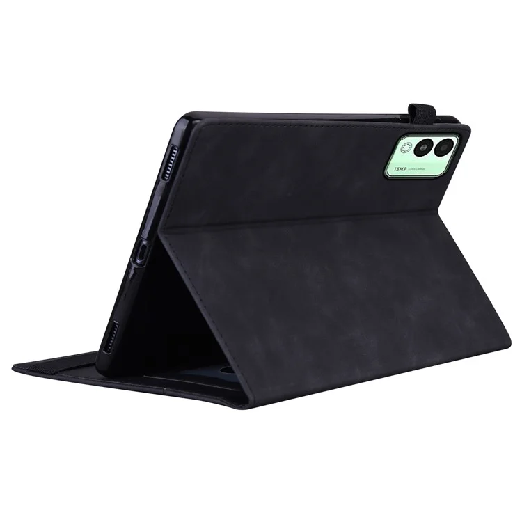 For TECNO Megapad 11 Case PU Leather Protective Folio Tablet Cover with Card Holder - Black