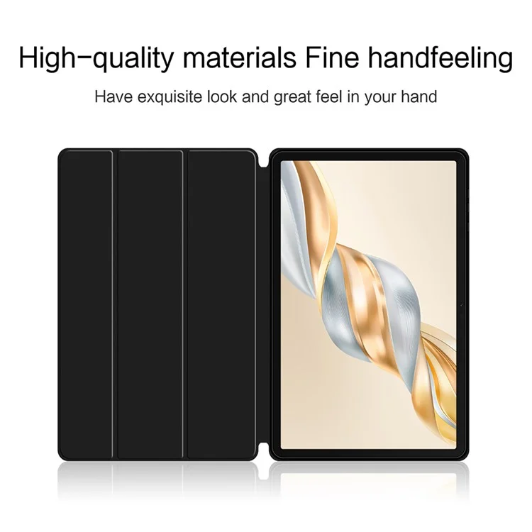 Étui pour tablette Honor Pad X9 Pro en cuir PU avec support pliant et dos en TPU - Noir