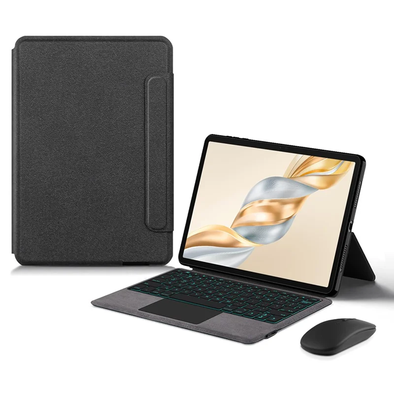 For Honor Pad X9 Pro Leather Case + Touchpad Bluetooth-Compatible Keyboard with Backlit