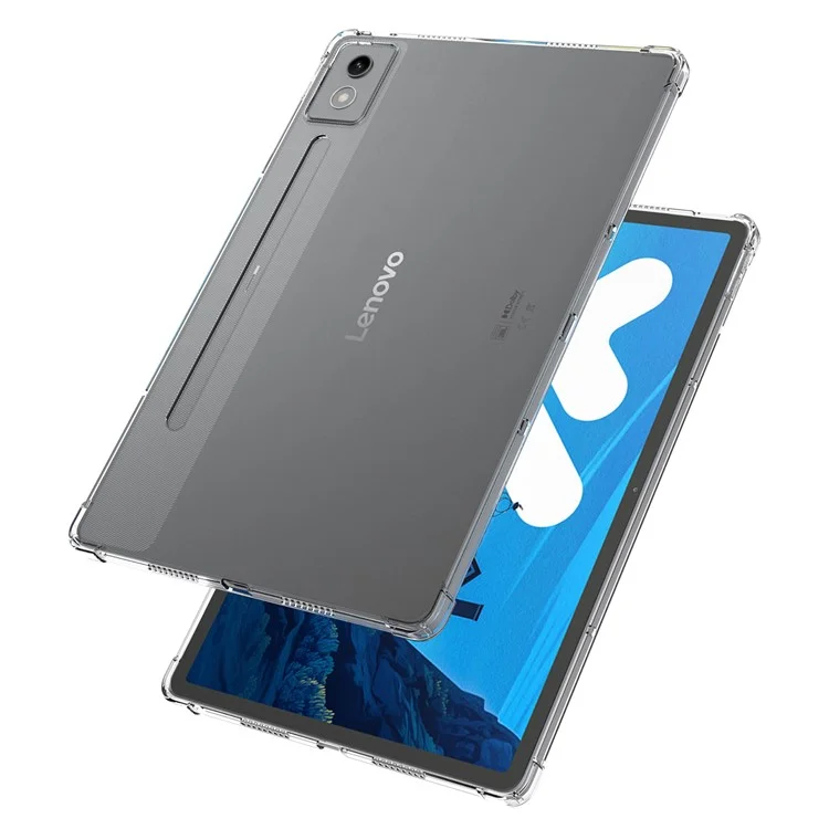 Capa para Lenovo Xiaoxin Pad Pro 12.7 (2025) TB373FU / TB375FC Proteção Antichoque de Quatro Cantos Transparente em TPU para Tablet