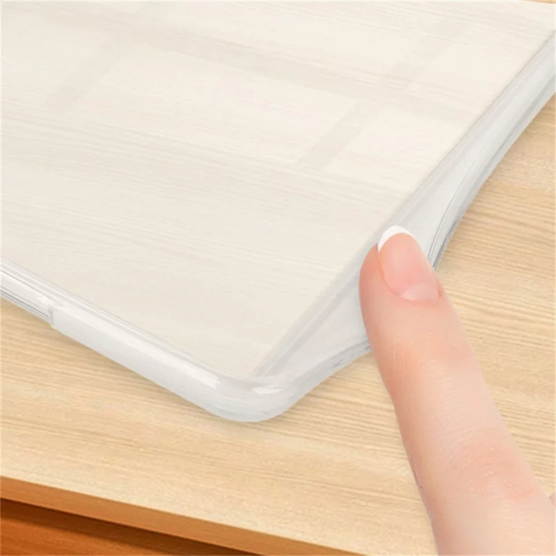 For Amazon Kindle 11th (2024) / 6" (2022) Case Anti Drop PU Leather + TPU + Acrylic Clear Protective Cover - Dark Blue