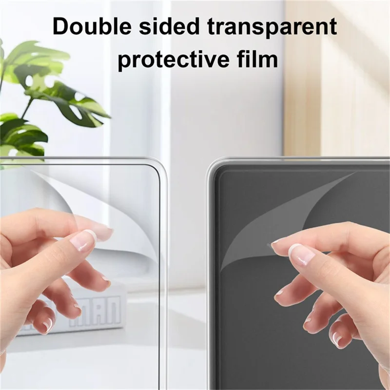 For Amazon Kindle 11th (2024) / 6" (2022) Case Anti Drop PU Leather + TPU + Acrylic Clear Protective Cover - Dark Blue