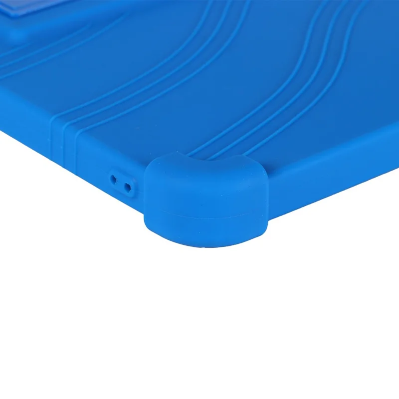 For Teclast T60AI / Doogee T36 Silicone Case with Kickstand Rugged Protective Cover - Dark Blue
