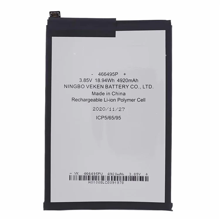 For Infinix Hot 8 Lite / Hot 8 / Note 7 Lite / Hot 9 / Hot 9 Pro 3.85V 4900mAh Li-ion Polymer Battery Assembly (Encode: BL-49FX) (without Logo)