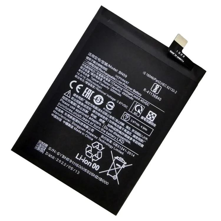 For Xiaomi Redmi Note 10 4G / 10S 4G 3.87V 4900mAh Li-Polymer Battery Assembly Part (Without Logo) (Encode: BN59)