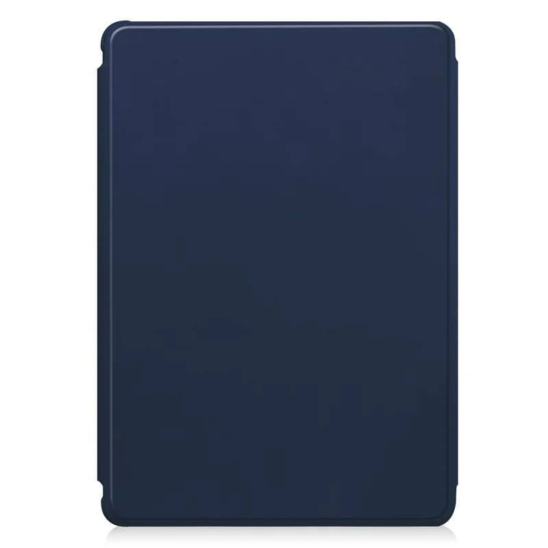 For iPad Air 11 (2025) / (2024) Case Rotary Stand PU Leather + Acrylic Tablet Cover with Keyboard - Dark Blue