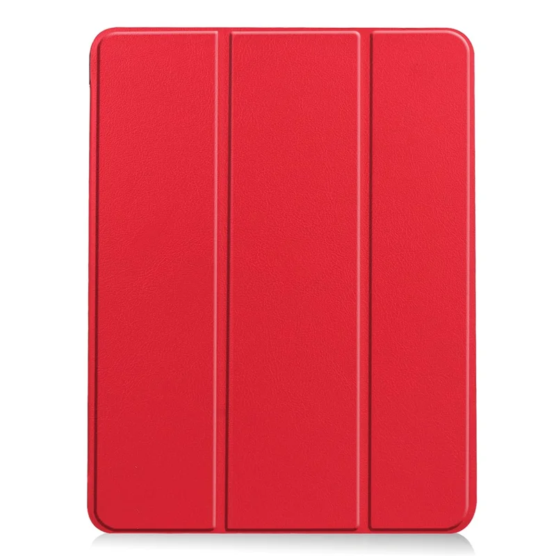 Étui support pour iPad Air 11 (2025) avec protection antichoc en cuir et emplacement pour stylo - Rouge