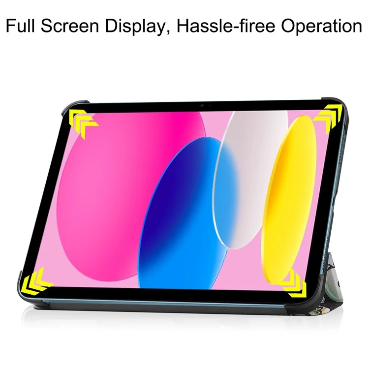 Cover per iPad (2025) con Stampa a Fantasia, Custodia in Pelle con Supporto - Graffiti