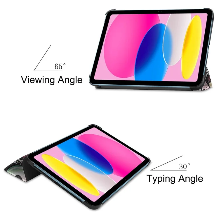 Cover per iPad (2025) con Stampa a Fantasia, Custodia in Pelle con Supporto - Graffiti