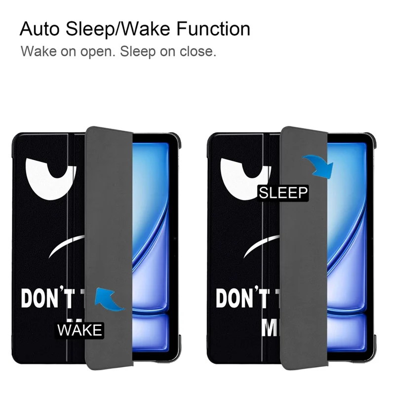 For iPad Air 13 (2025) / (2024) Case Pattern Print Leather Stand Tablet Cover - Don't Touch Me