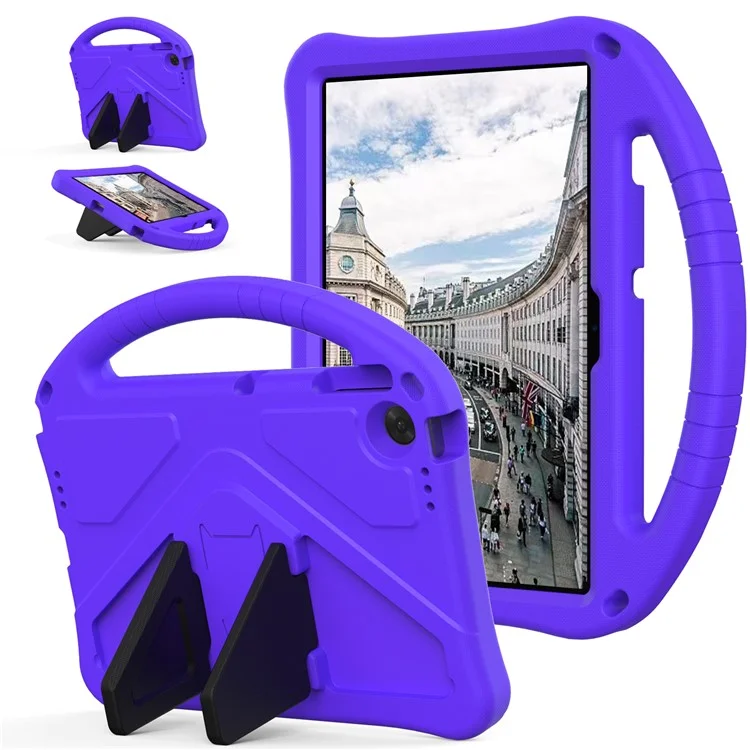 Étui pour Lenovo Tab TB311FU Pro en EVA avec poignée et support Idéal pour les enfants - Violet
