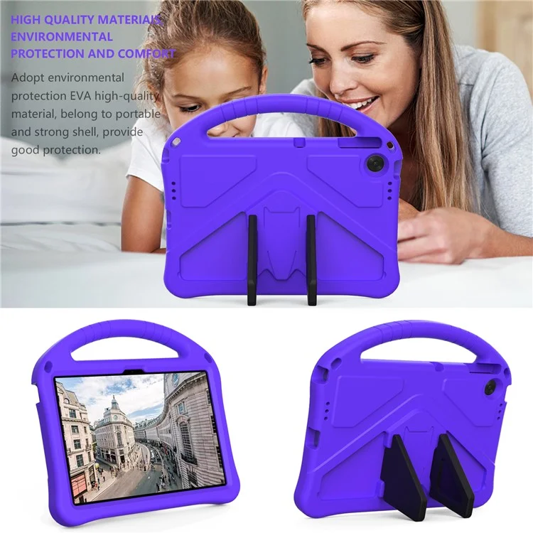 Étui pour Lenovo Tab TB311FU Pro en EVA avec poignée et support Idéal pour les enfants - Violet