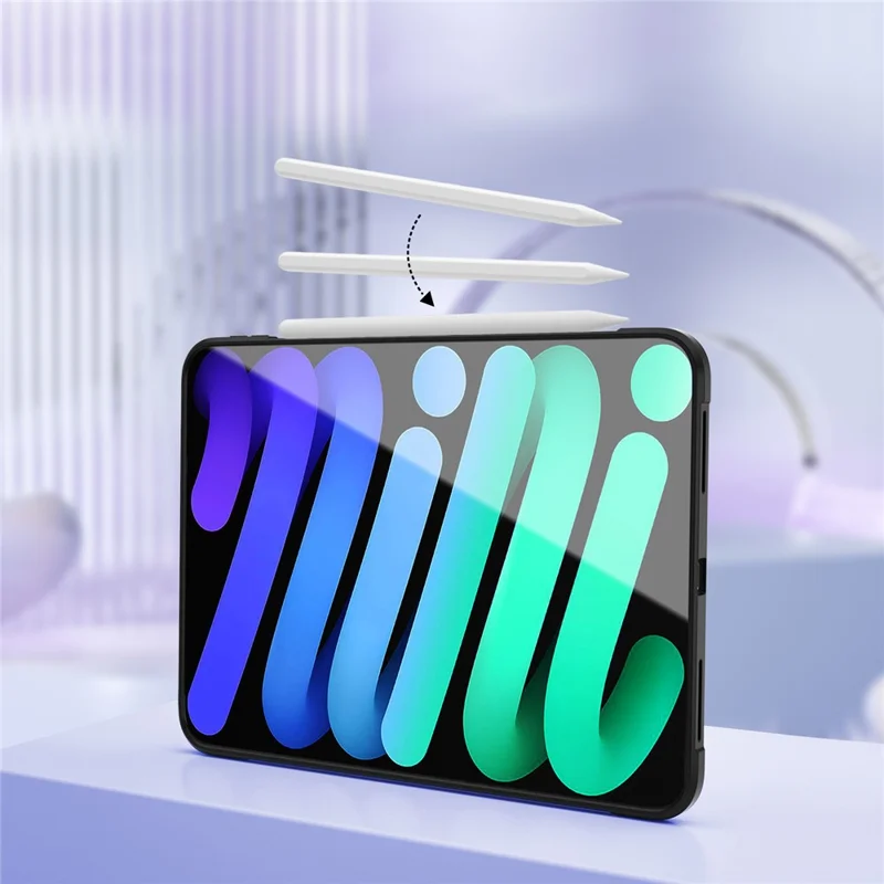 For iPad 10.9 (2022) Case Magnetic Kickstand TPU + Acrylic Anti Drop Tablet Protective Cover - Black