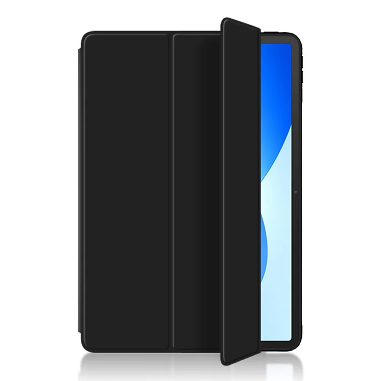 Per Huawei Hi MatePad 11.5 2024 Cover in Pelle PU TPU Posteriore con Supporto Pieghevole Tre Volte - Nero