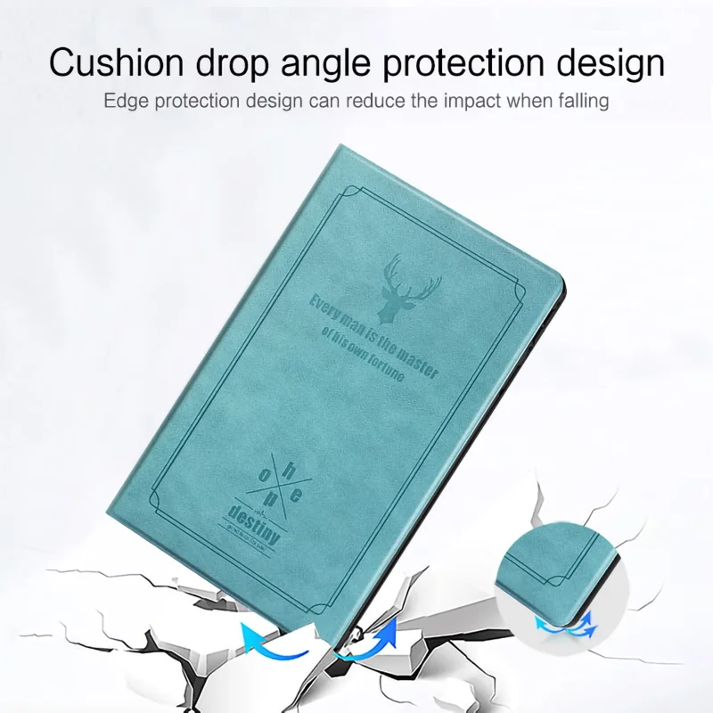 For Huawei Hi MatePad 11.5 2024 Case Deer Pattern PU Leather TPU Back Stand Tablet Cover - Green