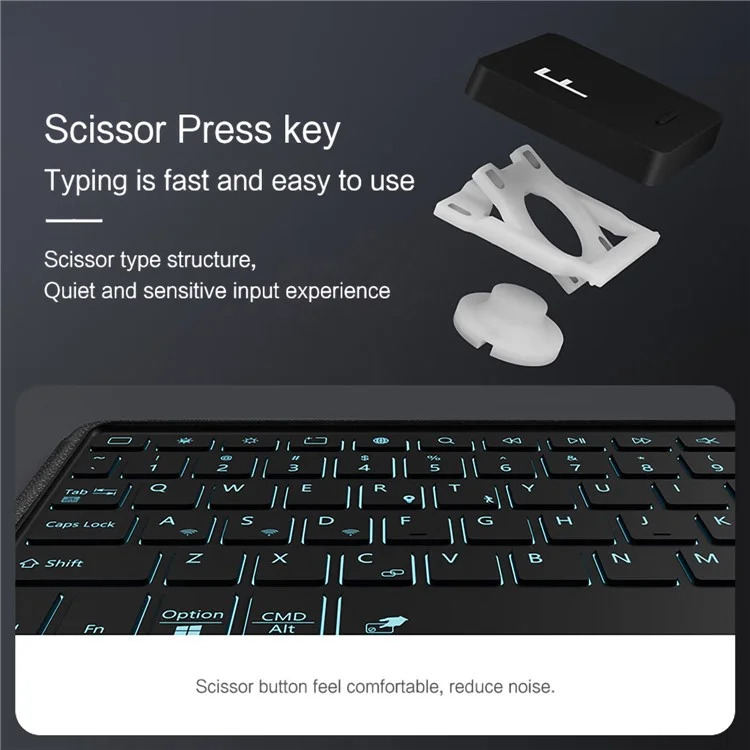 Für Huawei Hi MatePad 11,5 2024 Lederhülle + Bluetooth-kompatibler Tastatur mit Hintergrundbeleuchtung und Trackpad