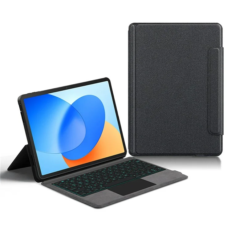 For Huawei Hi MatePad 11.5 2024 Leather Case + Touchpad Bluetooth-Compatible Keyboard with Backlit