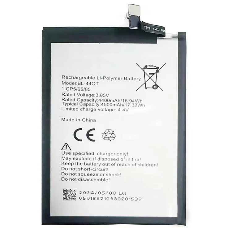 For TECNO Camon 16 Premier 3.85V 4400mAh Li-Polymer Battery Assembly Part (Without Logo) (Encode: BL-44CT)