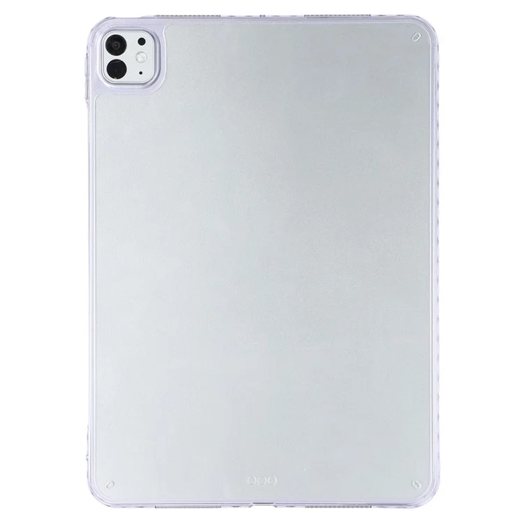 Capa para iPad Pro 11 (2024) Flexível TPU + Acrílico Capa Protetora à Prova de Choque - Roxo
