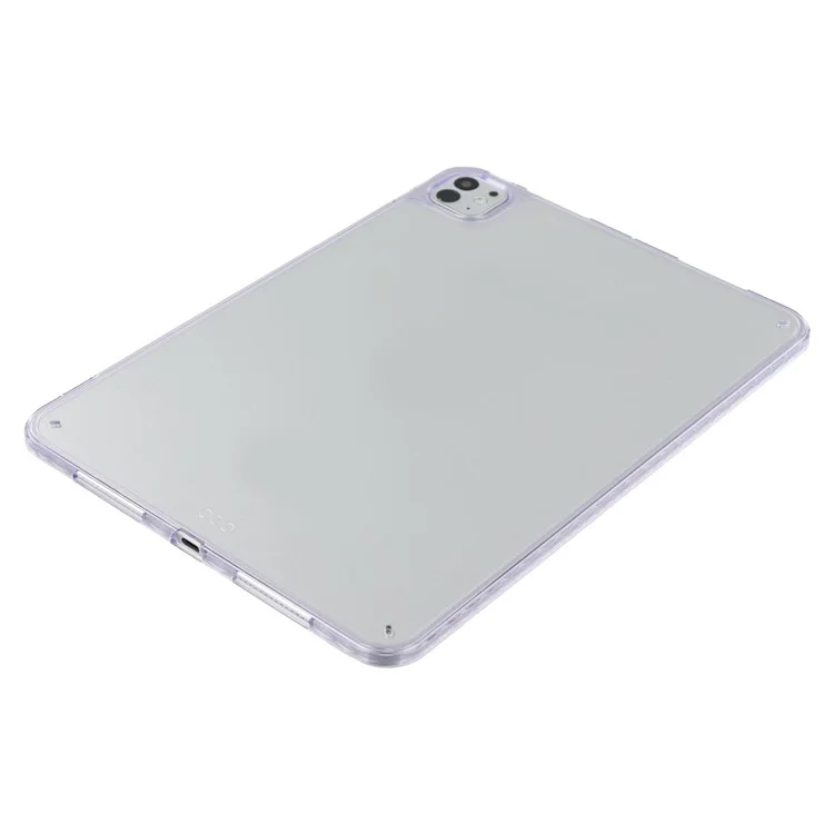 Capa para iPad Pro 11 (2024) Flexível TPU + Acrílico Capa Protetora à Prova de Choque - Roxo
