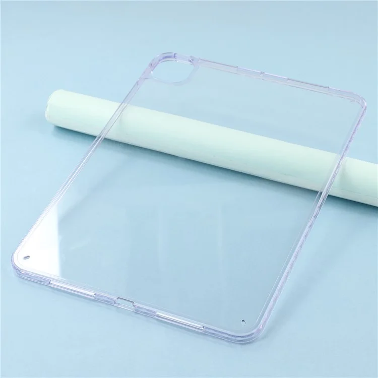 Capa para iPad Pro 11 (2024) Flexível TPU + Acrílico Capa Protetora à Prova de Choque - Roxo