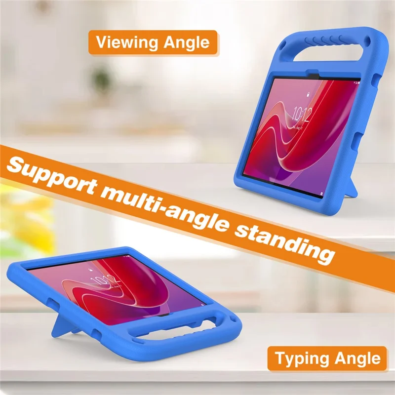 For Lenovo Tab TB311FU Case Hand Grip Kickstand Tablet EVA Cover - Blue