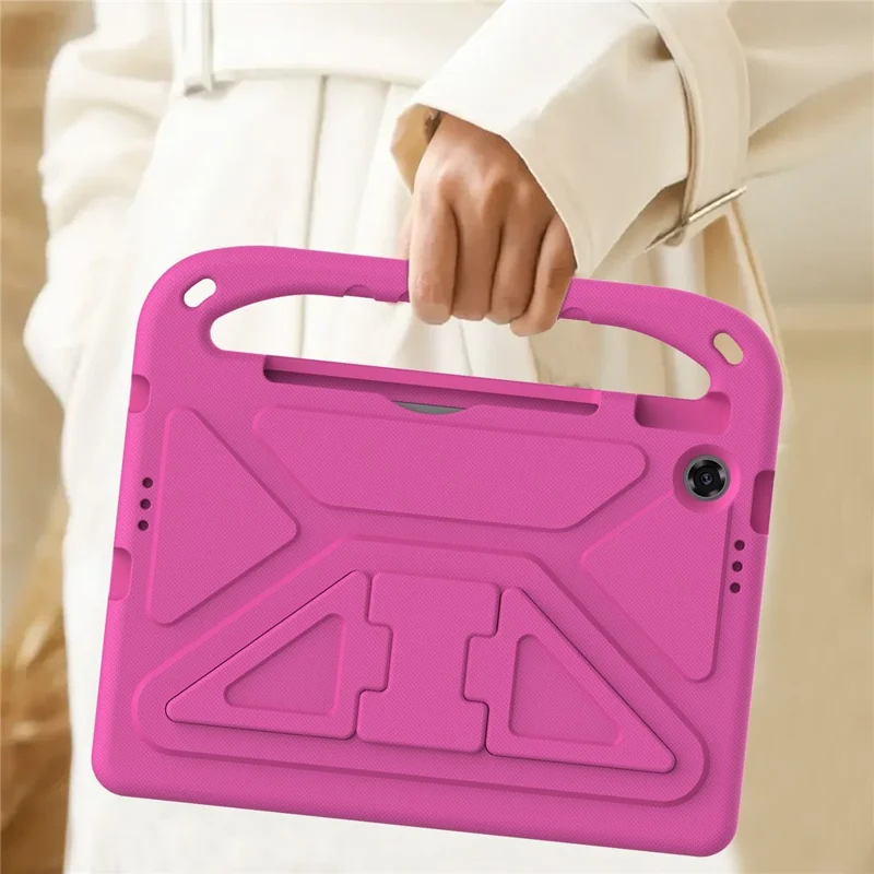 For Lenovo Tab TB311FU Case Hand Grip Kickstand Tablet EVA Cover - Rose