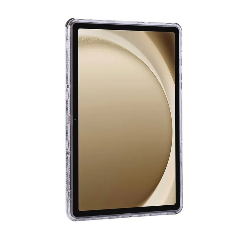 For Samsung Galaxy Tab A9 Clear Case 3 in 1 PC + TPU Shockproof Tablet Cover - Black