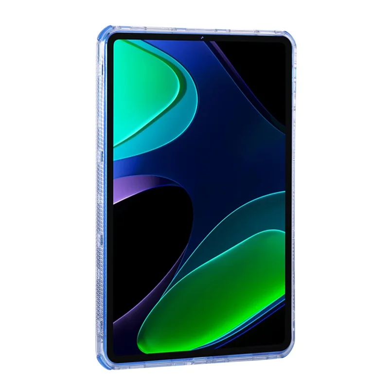 For Xiaomi Pad 6 Clear Case 3 in 1 PC + TPU Shockproof Tablet Cover - Blue