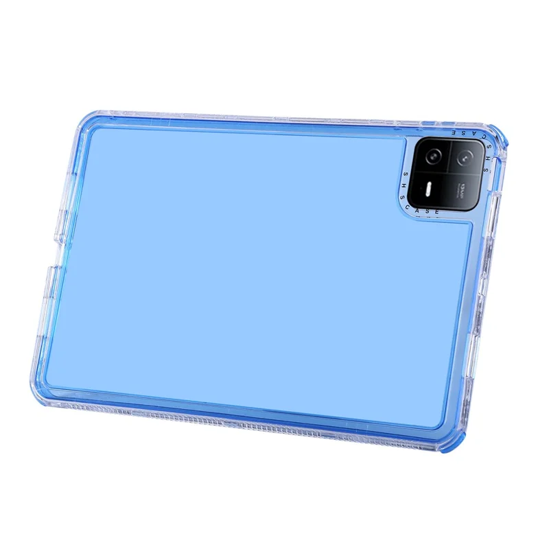 For Xiaomi Pad 6 Clear Case 3 in 1 PC + TPU Shockproof Tablet Cover - Blue