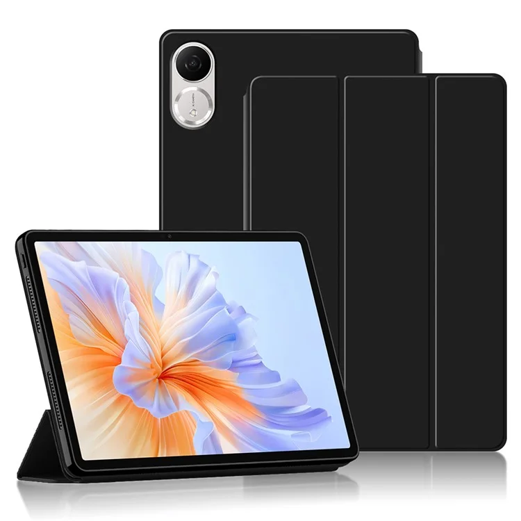 For Honor Pad V9 Case PU Leather TPU Back Trifold Stand Tablet Cover