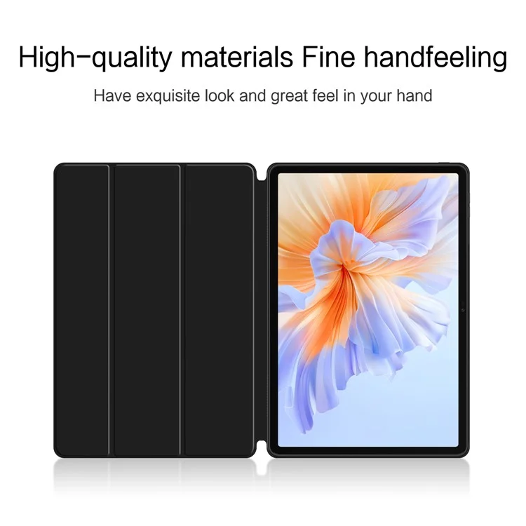 For Honor Pad V9 Case PU Leather TPU Back Trifold Stand Tablet Cover
