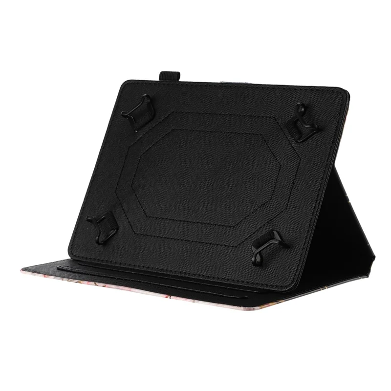 Universal 7-inch Tablet Case Litchi Texture Pattern Printing Leather Cover Auto Sleep  /  Wake with Card Holder - Owl