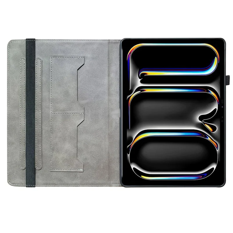 For iPad Pro 11 (2025) / 11 (2024) Leather Case Pattern Printed Stand Tablet Cover with Card Slots - Small Lantern Flower