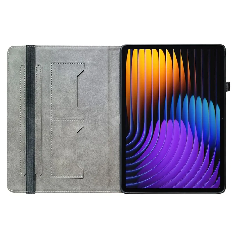 For Xiaomi Poco Pad X1 / Pad 8 Pro / Pad 8 / Pad 7 Pro / Pad 7 Leather Case Pattern Printed Stand Tablet Cover with Card Slots - Blue Butterfly