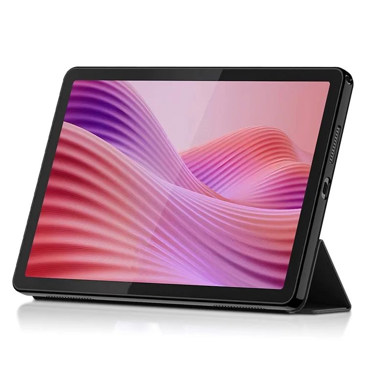 Funda para Lenovo Tab 10,1 (2025) de Cuero Sintético con Soporte Tríptico y Reverso de TPU