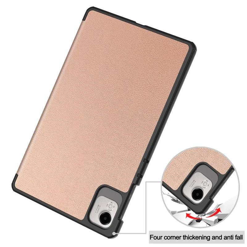 Cover per Tablet For Honor Pad X9a Antiurto con Supporto in Pelle - Oro Rosa