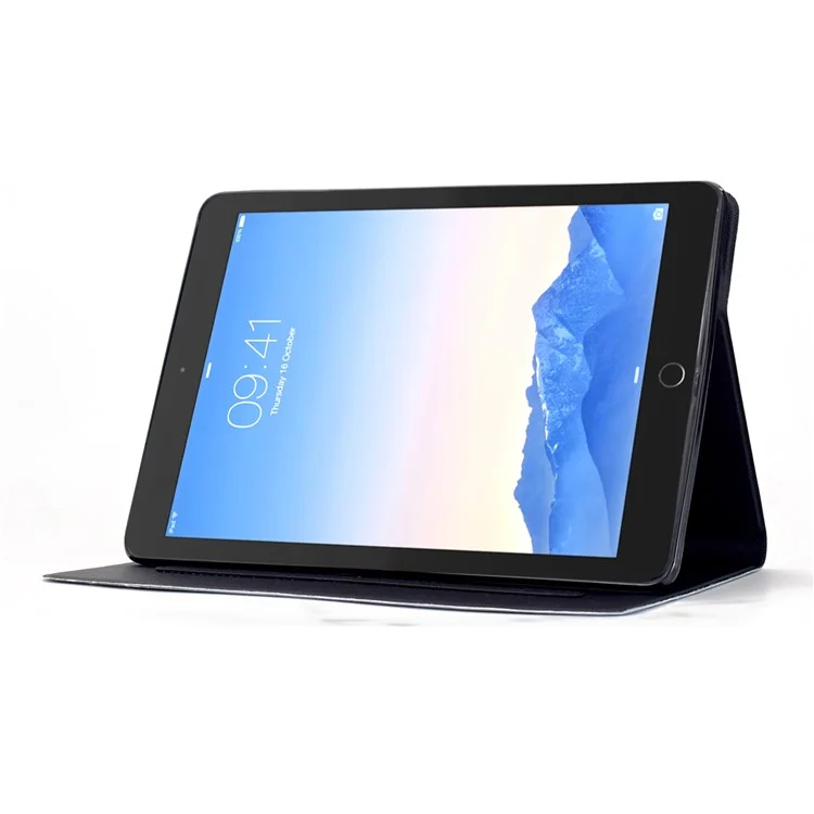 Stand Case for iPad 9.7-inch (2018) / (2017) / Air 2 / Air (2013) Pattern Printing Tablet Leather Cover with Auto Wake / Sleep - Nebula