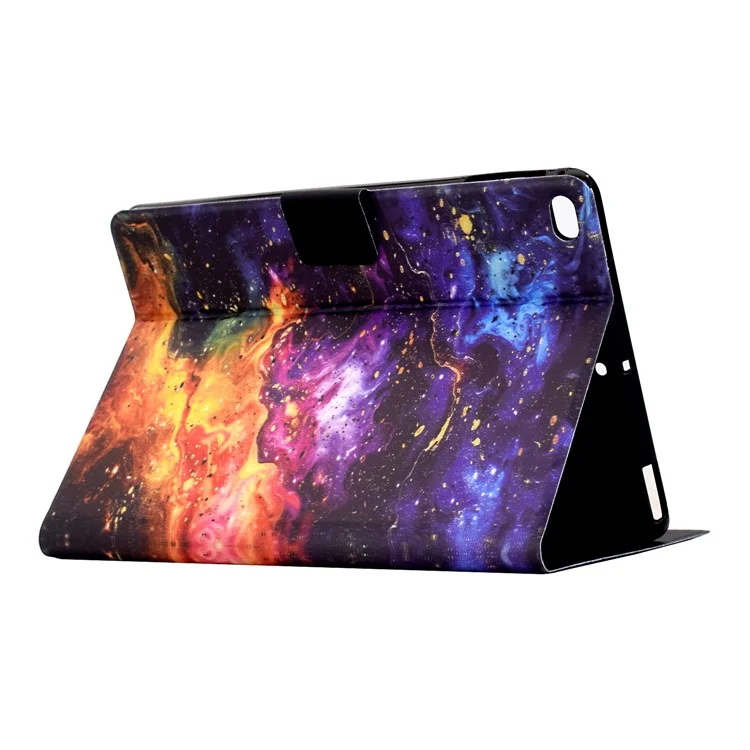 Stand Case for iPad 9.7-inch (2018) / (2017) / Air 2 / Air (2013) Pattern Printing Tablet Leather Cover with Auto Wake / Sleep - Nebula